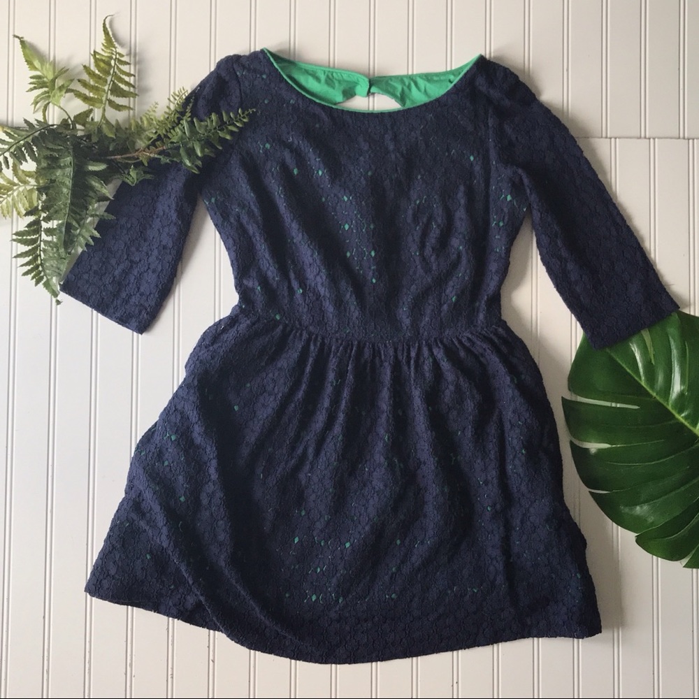 Lilly Pulitzer lace dress blue mini Alicia - Picture 2 of 14